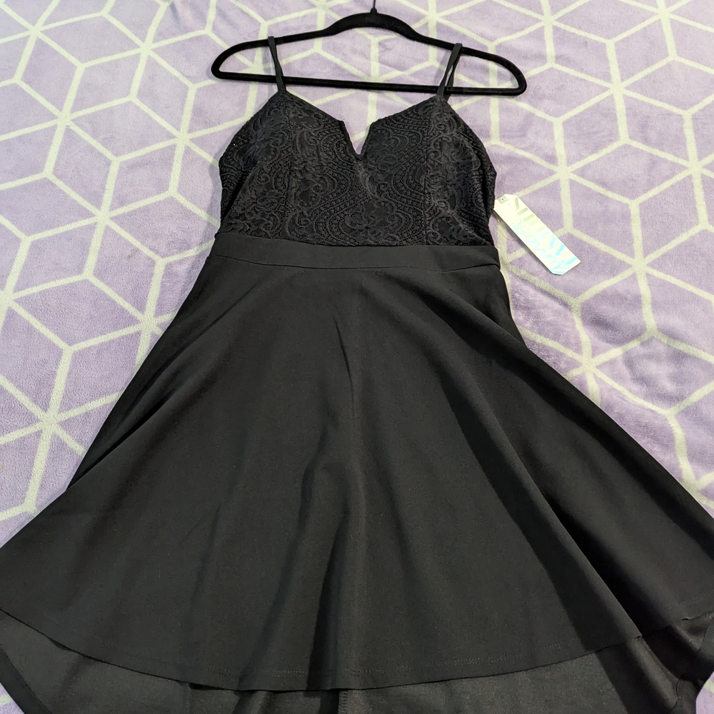 Almost Famous Black Lace Dress